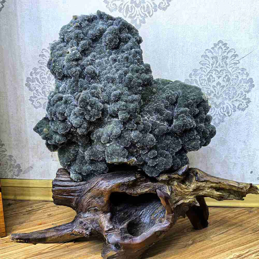 100LB Larg Rare Natural Green Quartz Vug Crystal Cluster  Mineral Specimen + s