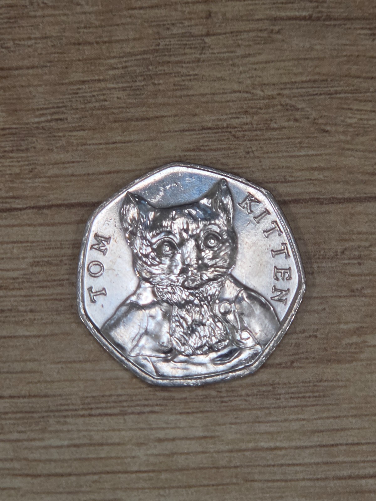 Tom Kitten 50p Coin 2017 Rare Collectible - Uncertified and ungraded. Tom Kitten 50p Coin 2017 Rare Collectible - Uncertified and ungraded.