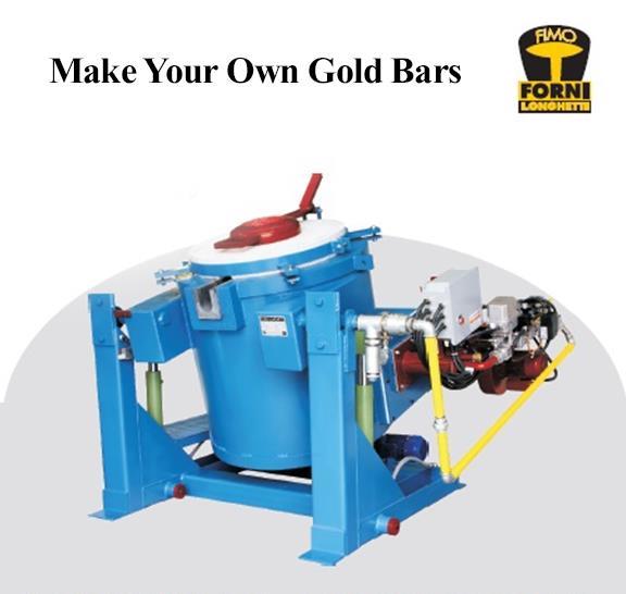 300 Kilo 2370 F  Propane Gas Tilting Furnace-Smelt/Melt Gold-Copper-Silver 1330C