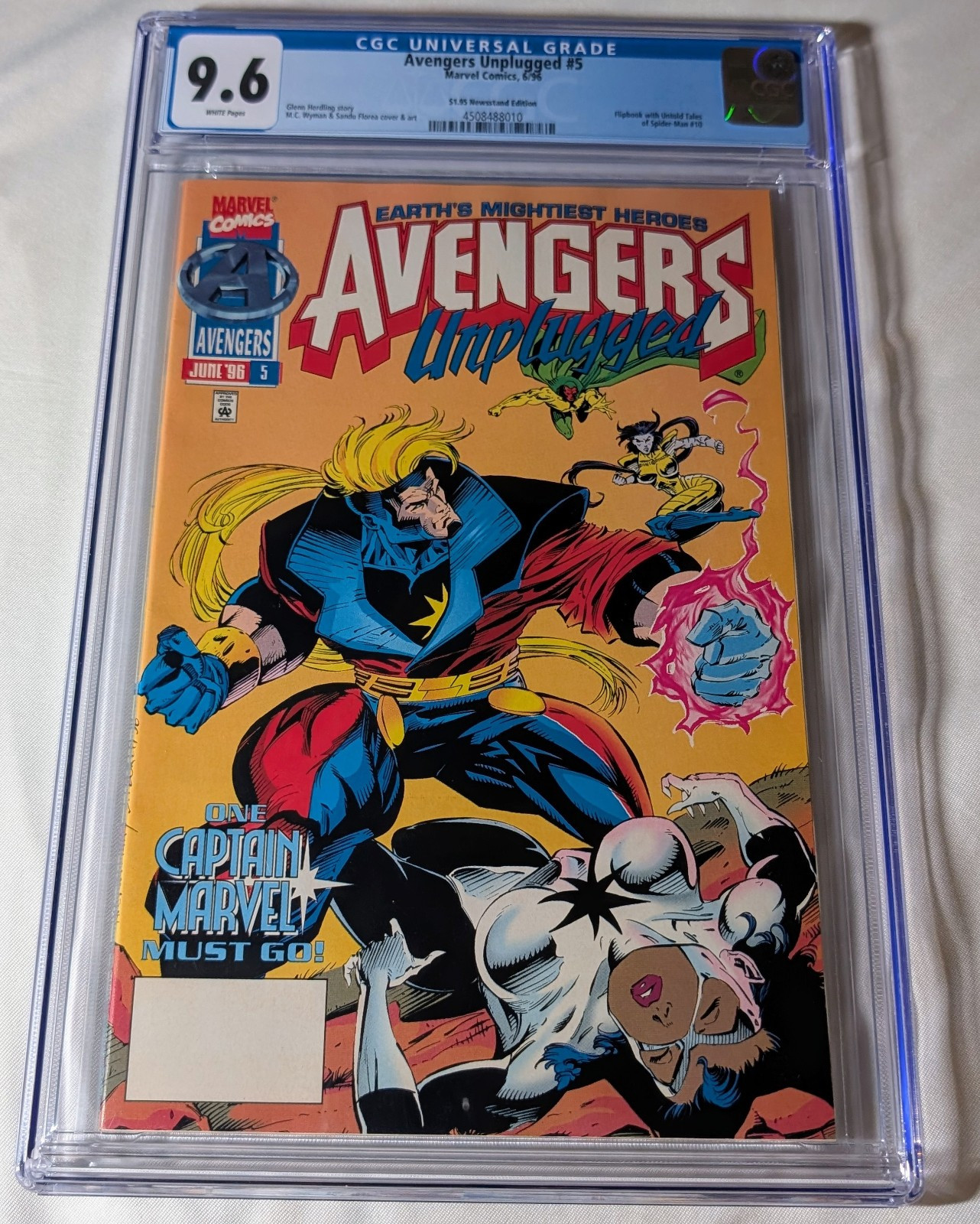 Avengers Unplugged 5 Untold Tales of Spiderman 10 HTF Rare Newsstand CGC 9.6 1st