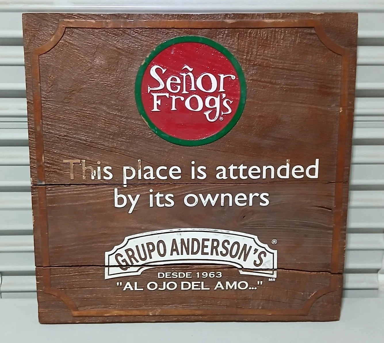 Senor Frogs Las Vegas - Original Bar Sign 20x20 (Closed 2024)