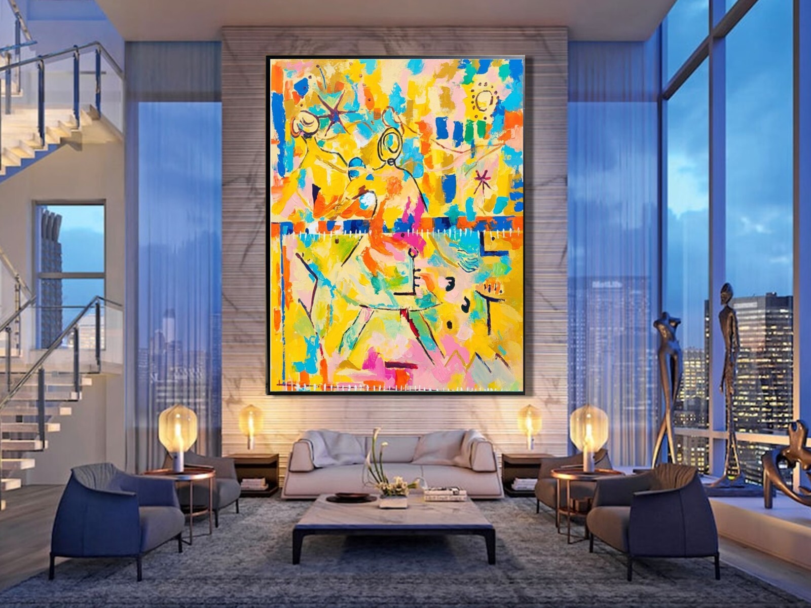 Sale Caribbean Delight ORIGINAL Abstract Painting 60