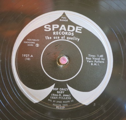 Vern Pullens - 78 RPM / Bop Crazy Baby & It's My Life (1956) / E+ (PS_19)