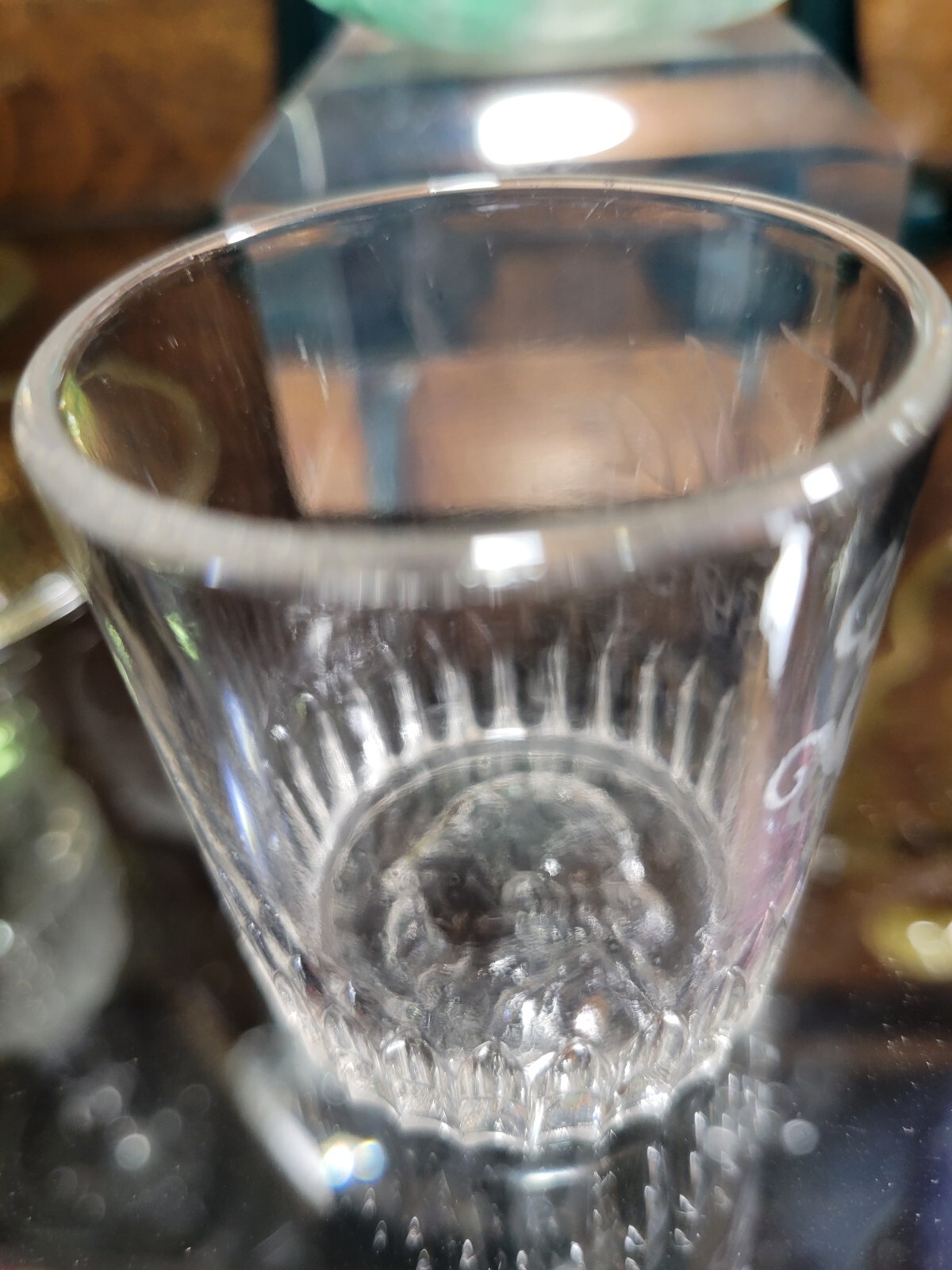 Exremely Rare George Washington Bust Whiskey Shot Glass World's Fair 1893