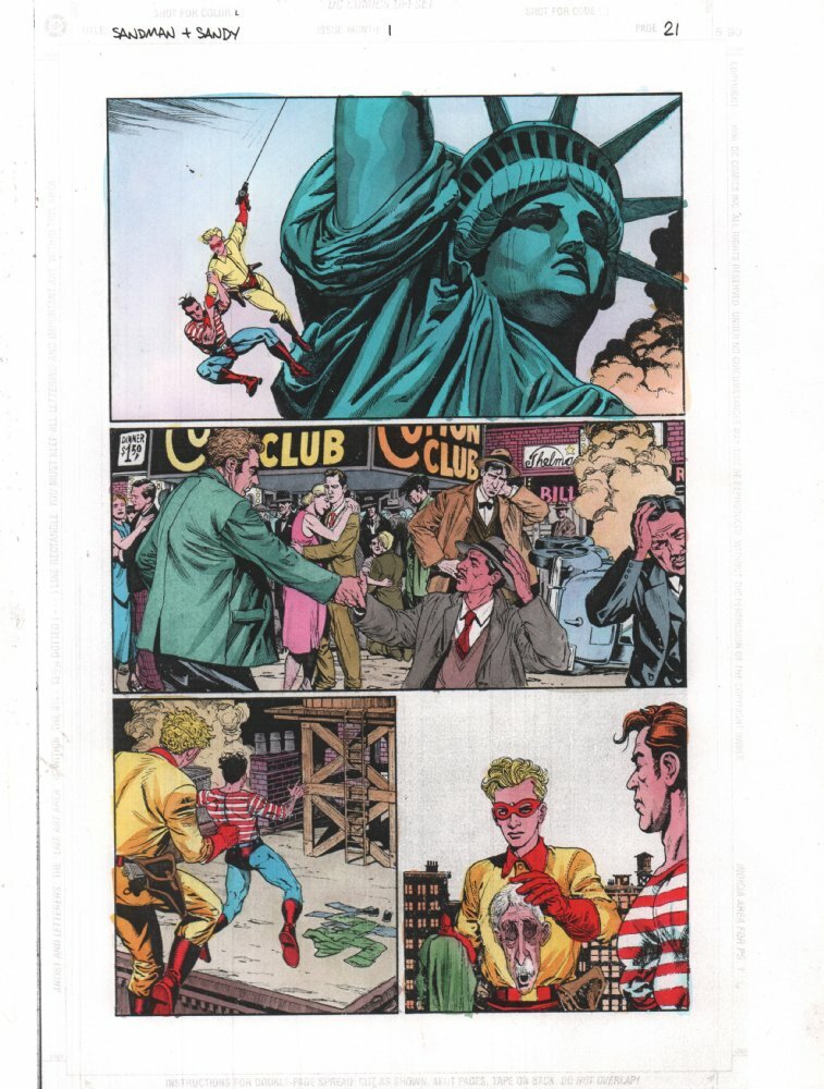Sandman & Sandy #1 p.21 - Action - 1990s by John Kalisz Sandman & Sandy #1 p.21 - Action - 1990s by John Kalisz
