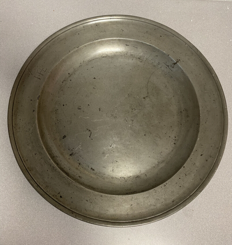 Original Thomas Griffin large pewter charger London c1760-1777 estate condition Original Thomas Griffin large pewter charger London c1760-1777 estate condition