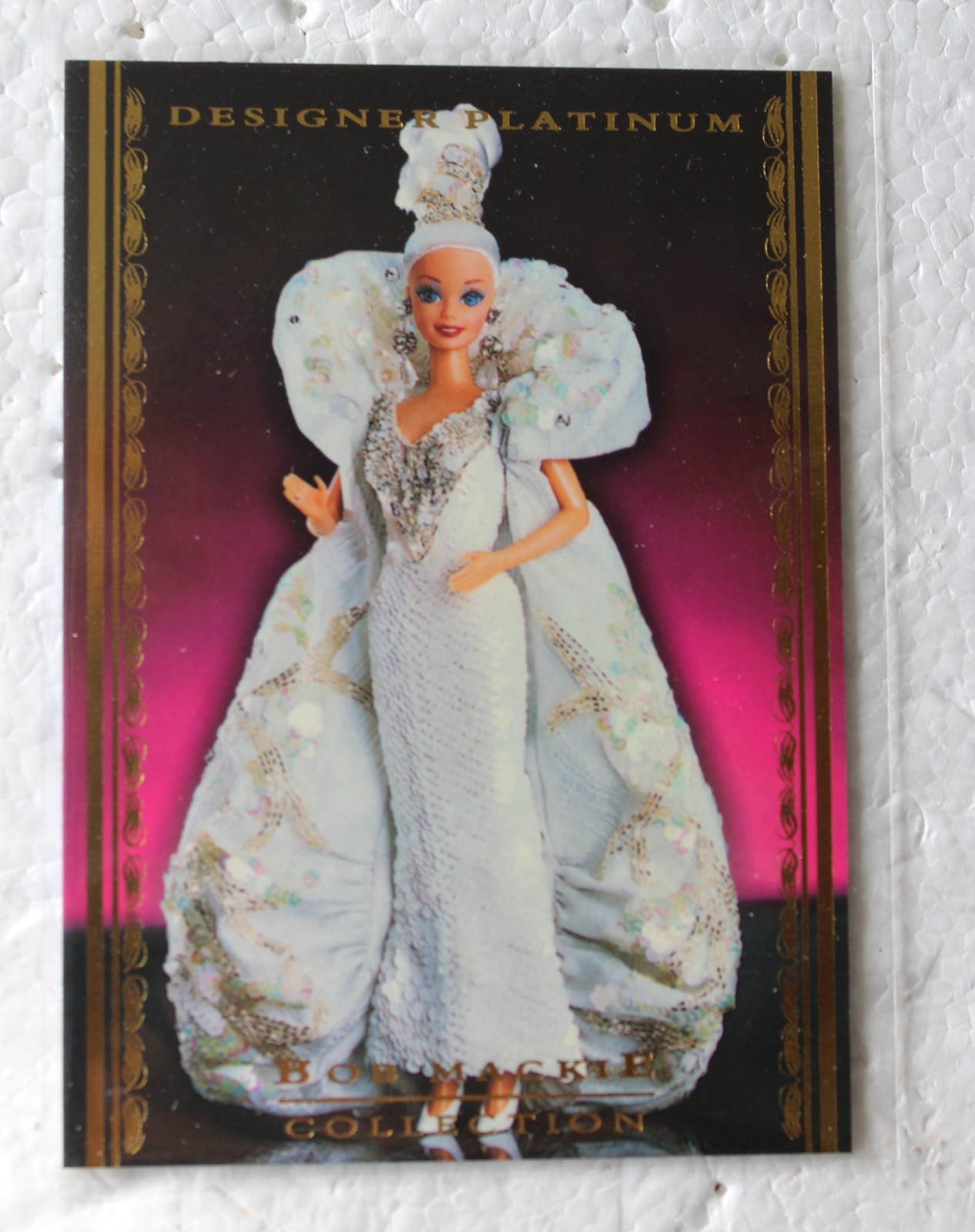 1997 TEMPO AUSTRALIAN BARBIE BOB MACKIE CARD  BMC 4 design platinum INSERT #0019