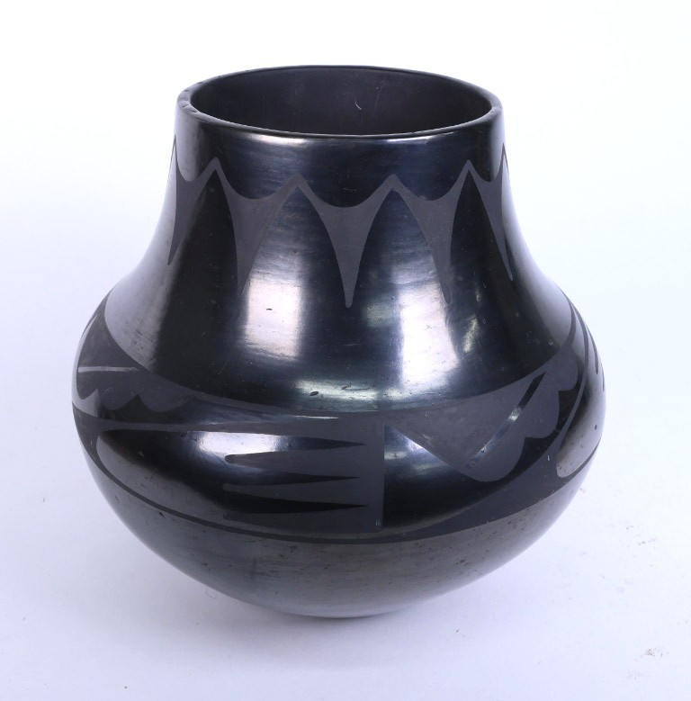 San Ildefonso Pueblo Pottery Jar By Maria and Julian Martinez San Ildefonso Pueblo Pottery Jar By Maria and Julian Martinez