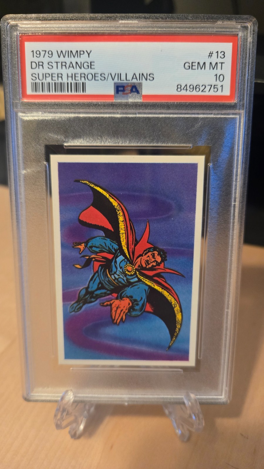 1979 Mr. Wimpy's Marvel Super Heroes / Villains - #13 Doctor Strange - PSA 10