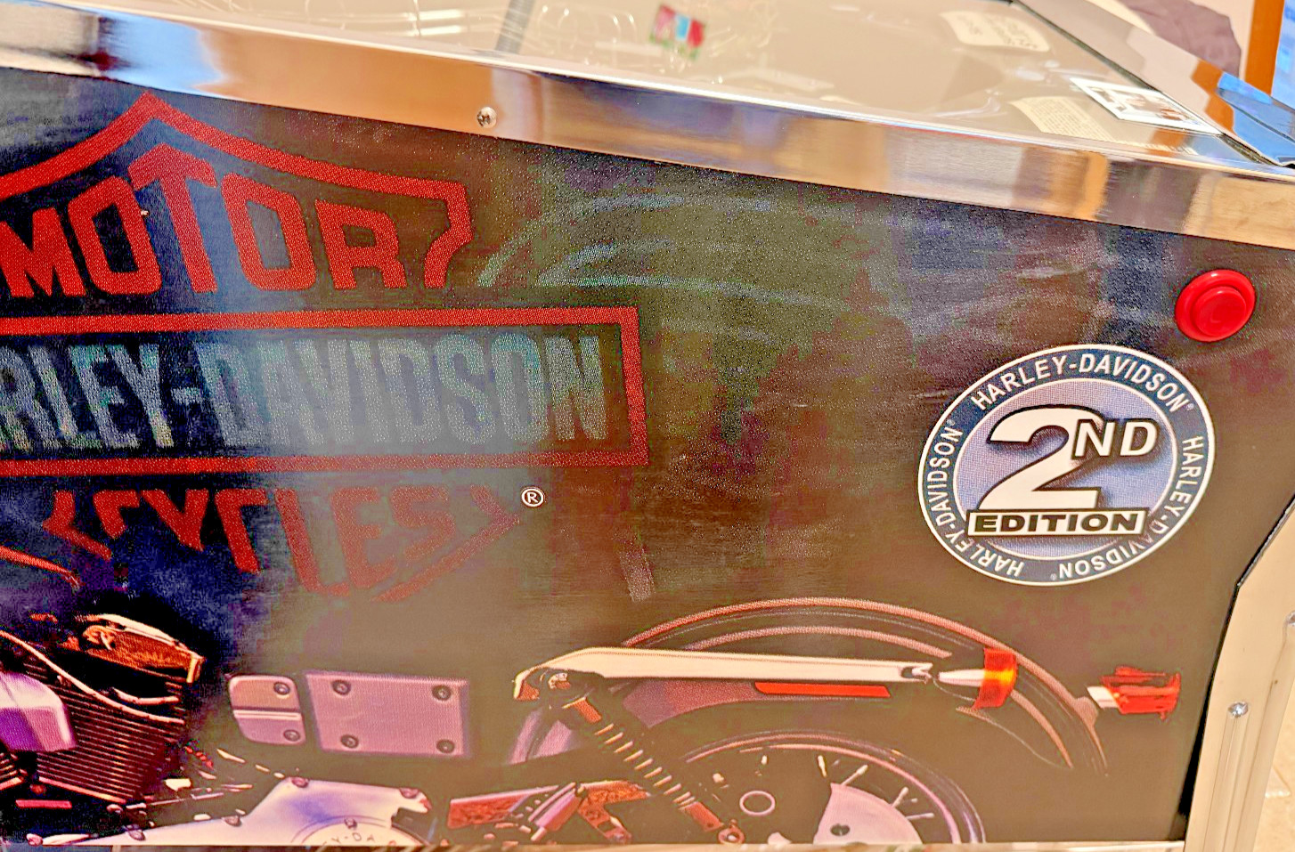 MINT SEGA HARLEY DAVIDSON PINBALL MACHINE 2nd Ed., Original Owner, Lightly Used