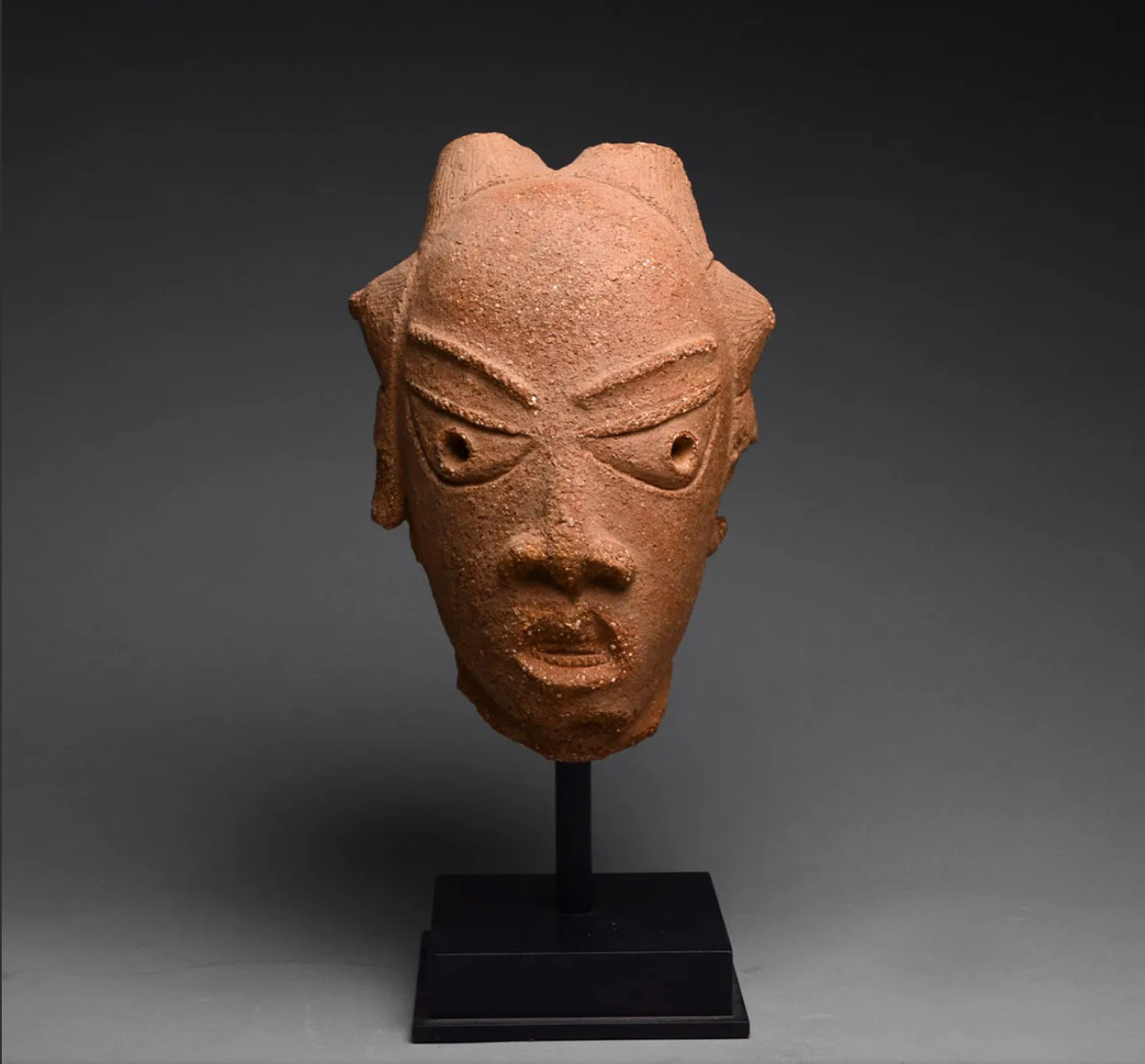 Large Ancient Nok Terracotta Head of a Woman (900 BC–200AD)
