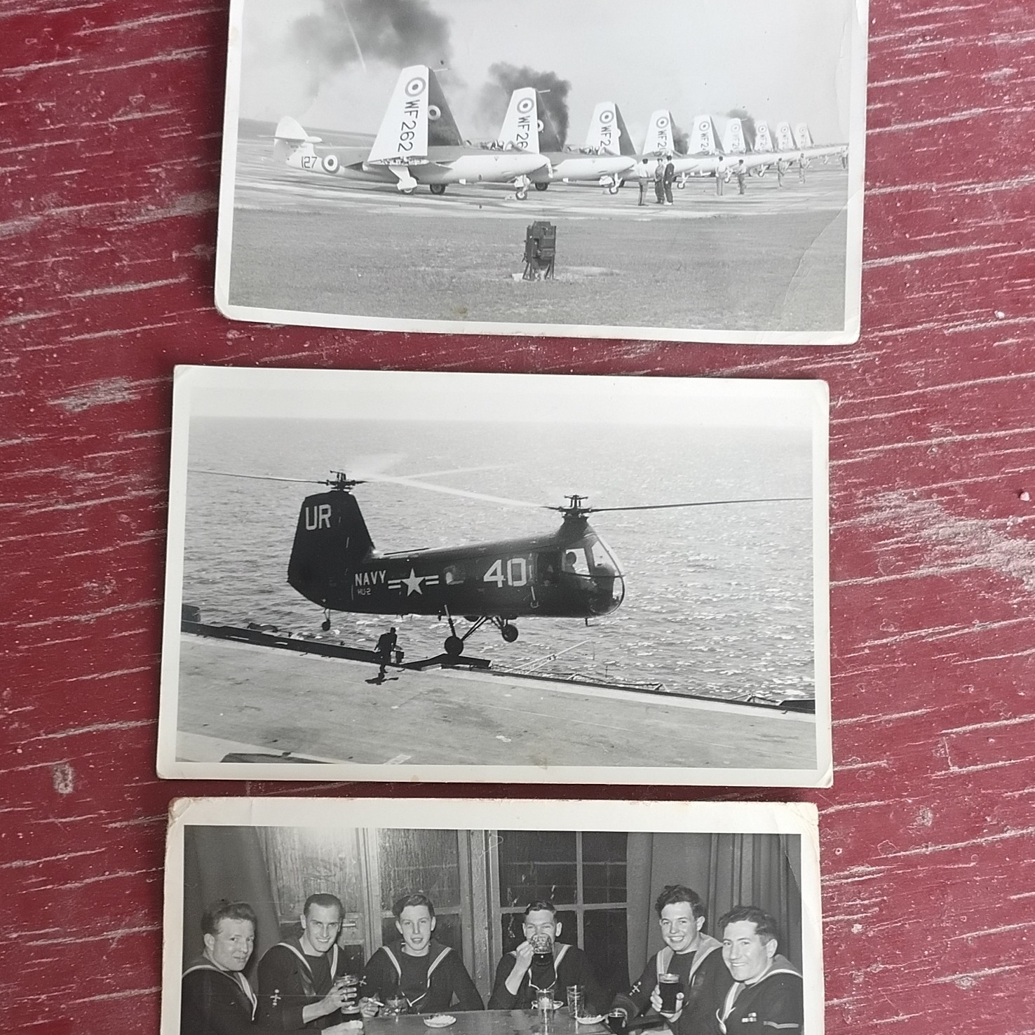 Vintage WW2 Military Aircraft & Sailors Real Photographs 1940s Vintage WW2 Military Aircraft & Sailors Real Photographs 1940s
