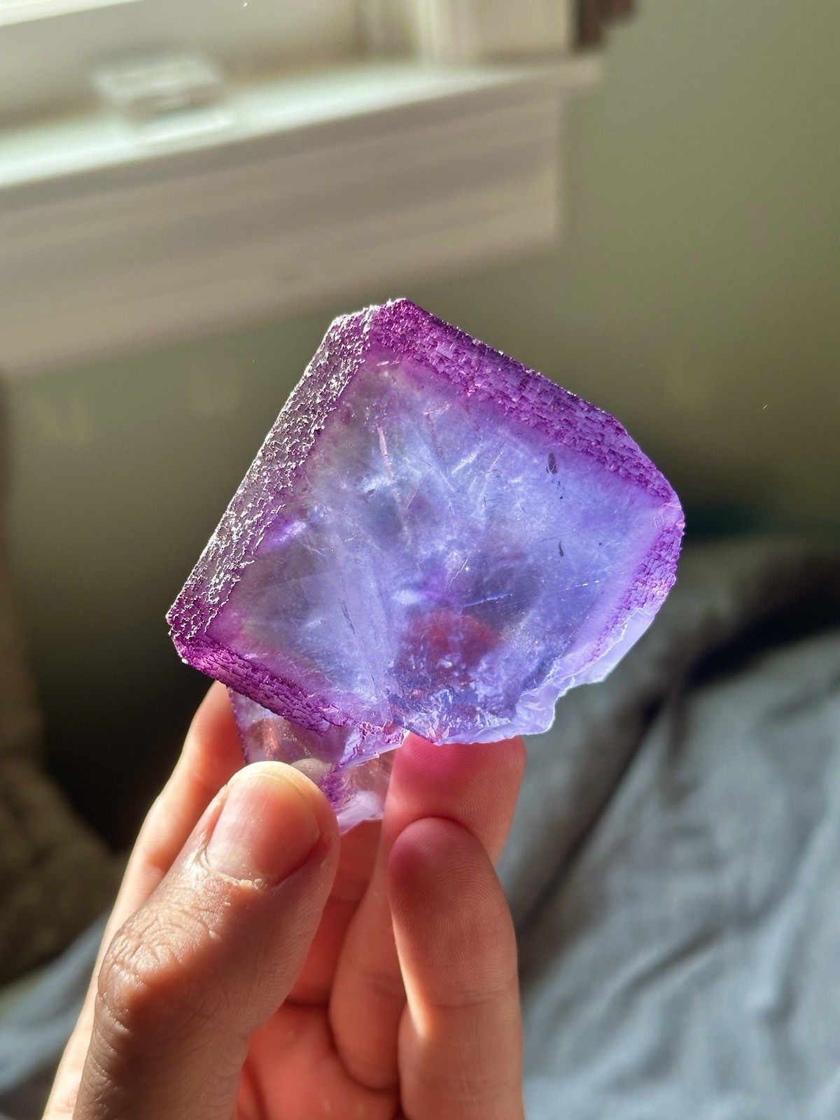Gorgeous Purple Fluorite Crystal Cube Specimen - La Viesca Mine, Asturias Spain Gorgeous Purple Fluorite Crystal Cube Specimen - La Viesca Mine, Asturias Spain
