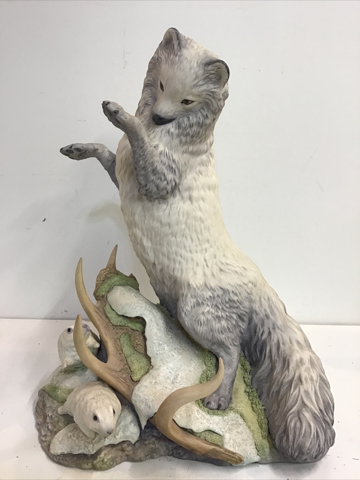 Rare Large Magnificent Cybis Arctic Fox Sculpted by Chuck Oldham Limited / 100 Rare Large Magnificent Cybis Arctic Fox Sculpted by Chuck Oldham Limited / 100