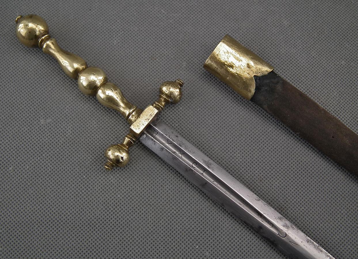 Superb Antique Spanish Toledo Dagger Stiletto 17th Century to sword rapier