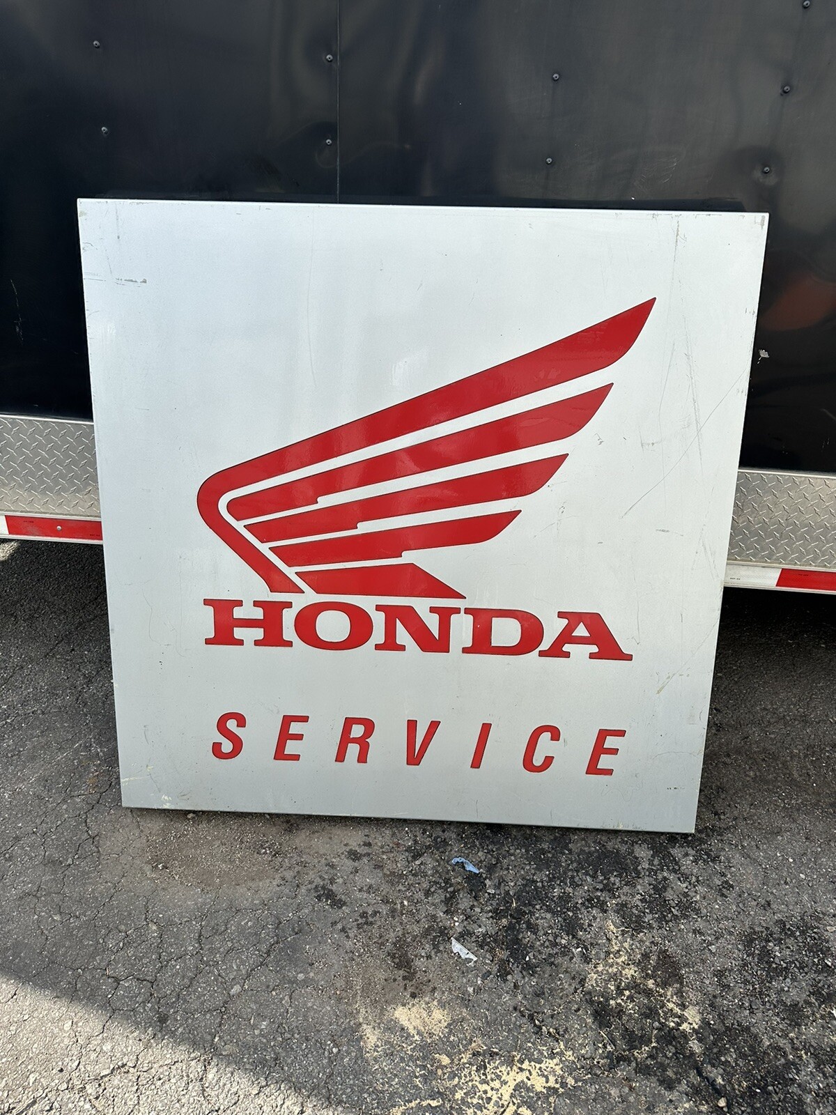 Honda Service (motorcycle} Dealership Metal Sign 49x49 Single Face 🔥