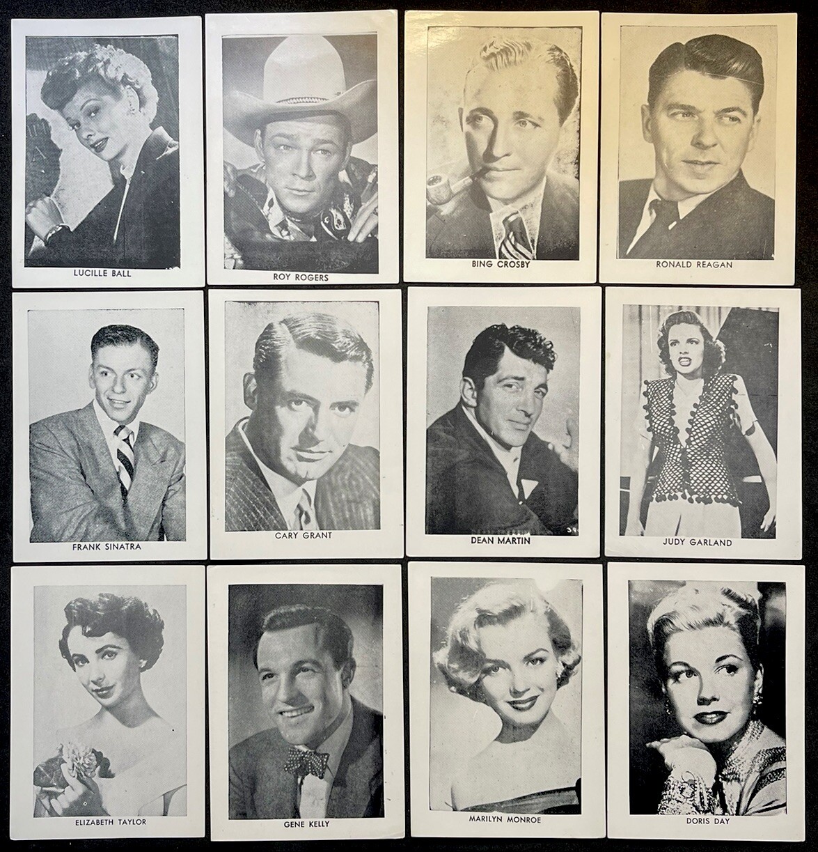 c1952 Film Stars 20th Century Fox 108 Museum Quality Movie B/W Photo Trade Cards c1952 Film Stars 20th Century Fox 108 Museum Quality Movie B/W Photo Trade Cards