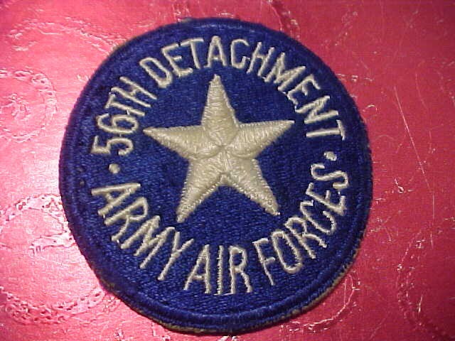 CERTIFIED WW2 U.S. ARMY AIR FORCE AAF 56 TH FLIGHT TRAINING WING PATCH ORIGINAL