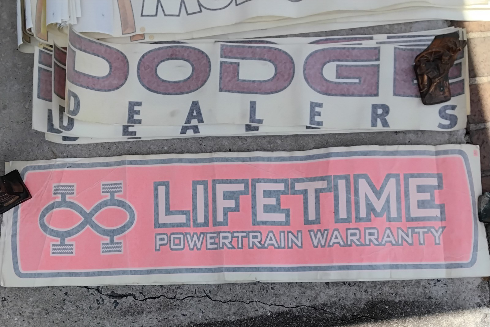 4-FEET Vtg UAW Union Dodge Dealers McDonald's Diehard 2000s Nascar Racing decals 4-FEET Vtg UAW Union Dodge Dealers McDonald's Diehard 2000s Nascar Racing decals