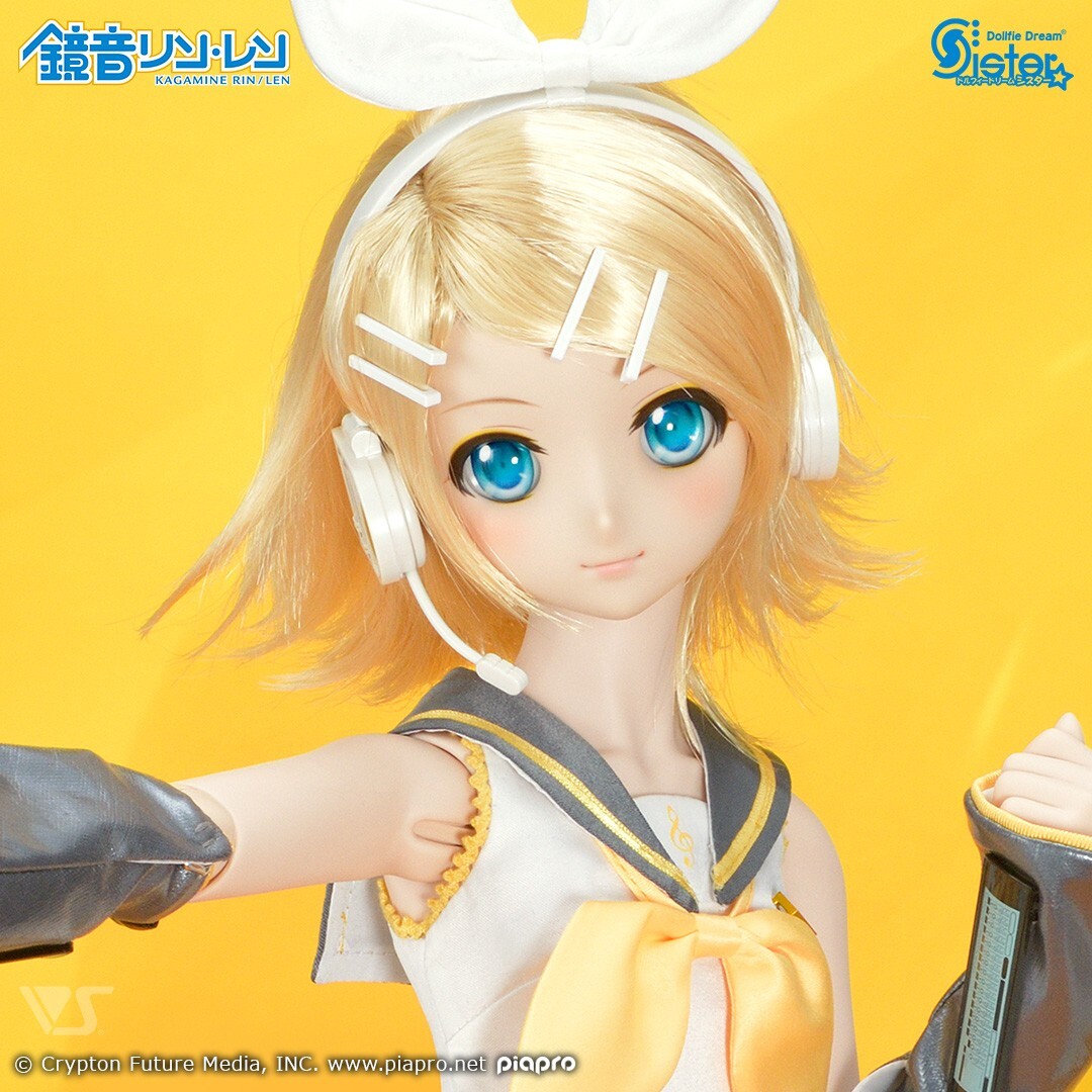 Rare DDS Kagamine Rin Reboot Volks Dollfie Dream Sister 21.4-in Doll Figure