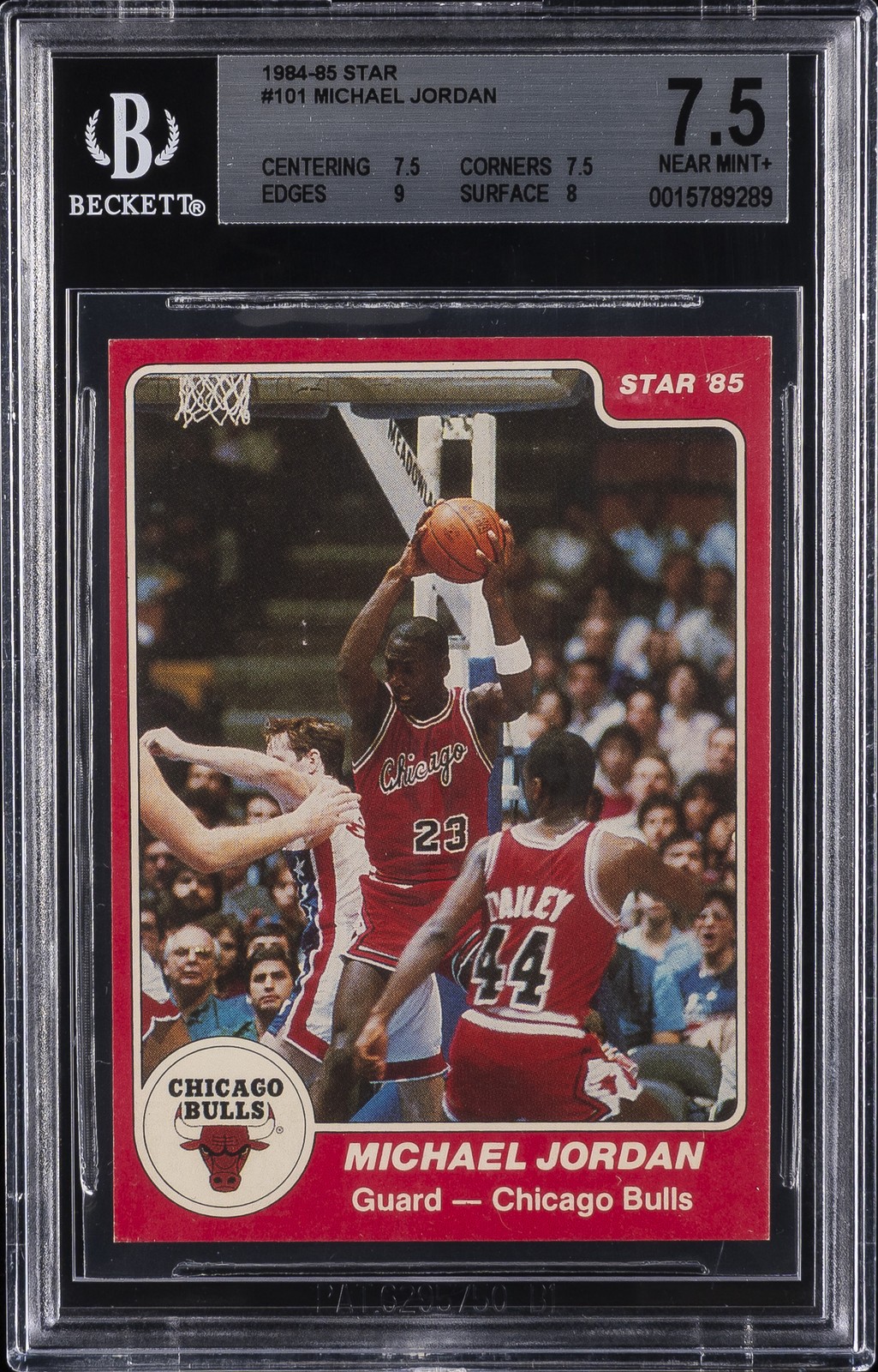 1984-85 STAR #101 MICHAEL JORDAN BGS 7.5 1984-85 STAR #101 MICHAEL JORDAN BGS 7.5