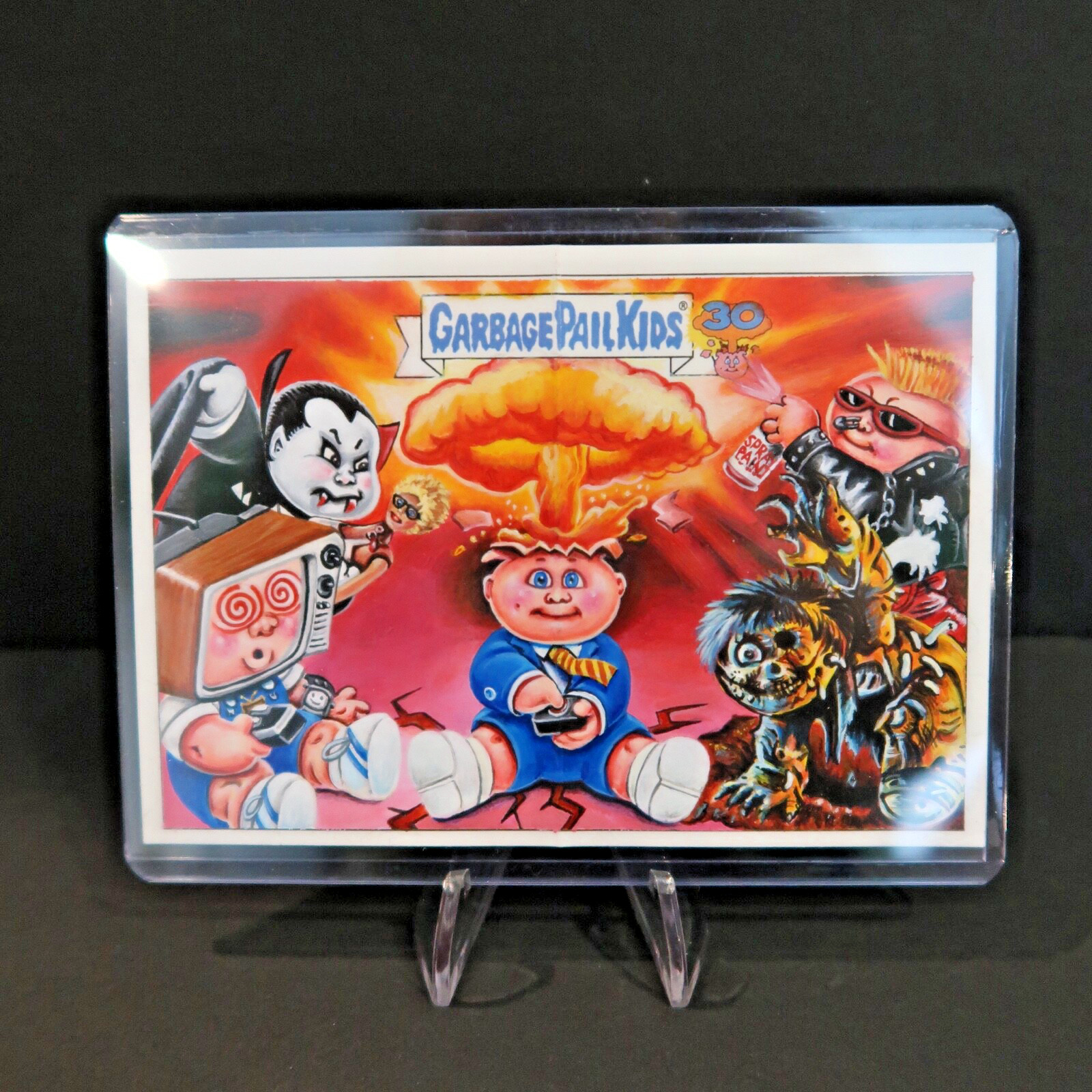 2015 GARBAGE PAIL KIDS 1st SERIES MASH UP 30TH PANO SKETCH CARD BY COLIN WALTON