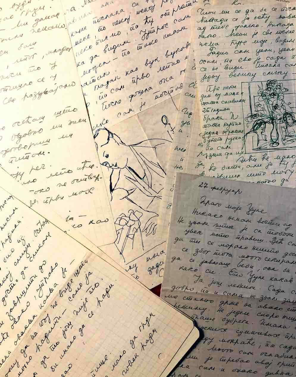Cuca SOKIC - Approximately 200 Signed Autograph Letters Illustrated. Exceptional Cuca SOKIC - Approximately 200 Signed Autograph Letters Illustrated. Exceptional