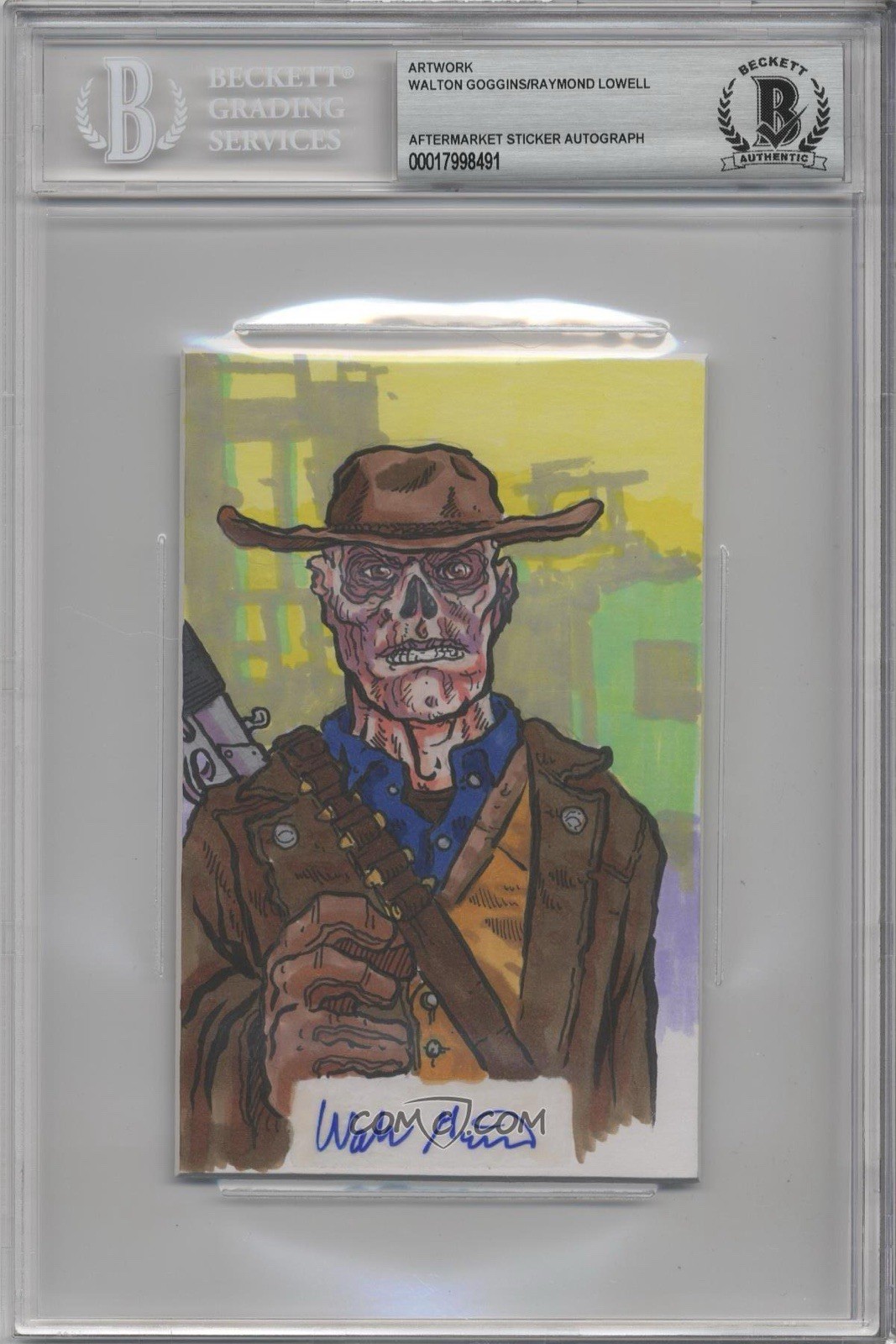 Walton Goggins Fallout Ghoul Original Art Sketch Card Signed Auto 1/1 BAS Walton Goggins Fallout Ghoul Original Art Sketch Card Signed Auto 1/1 BAS