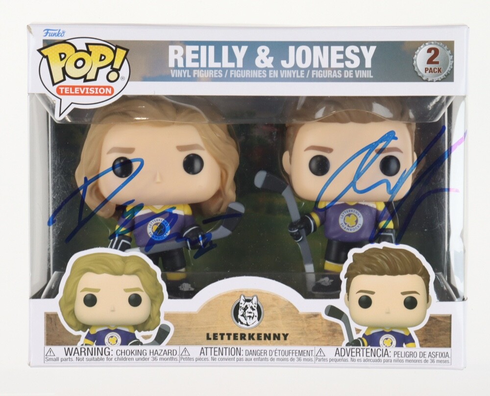 Dylan Playfair Andrew Herr Reilly and Jonesy Letterkenny Signed Funko Beckett A