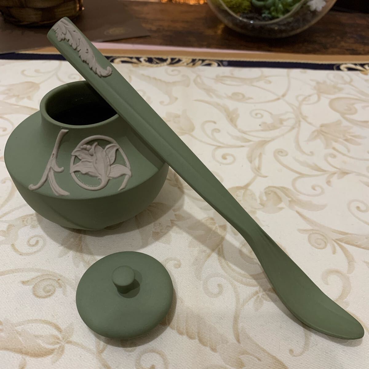 Wedgwood Japanesque Series By Takuo Nakamura Tea Caddy & Measure Set Limited 20