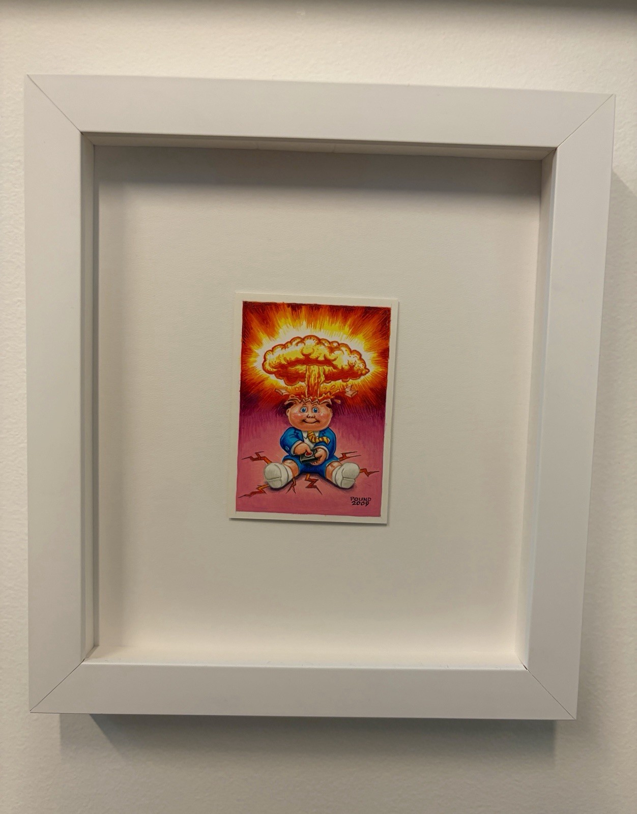 1/1 JOHN POUND Adam Bomb GPK Framed Sketch Card Art Original Series OS 1 Billy 1/1 JOHN POUND Adam Bomb GPK Framed Sketch Card Art Original Series OS 1 Billy