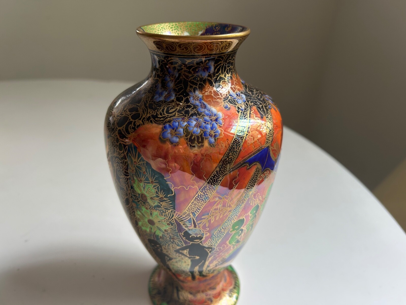 Pair of Fairyland Lustre Wedgwood Vases