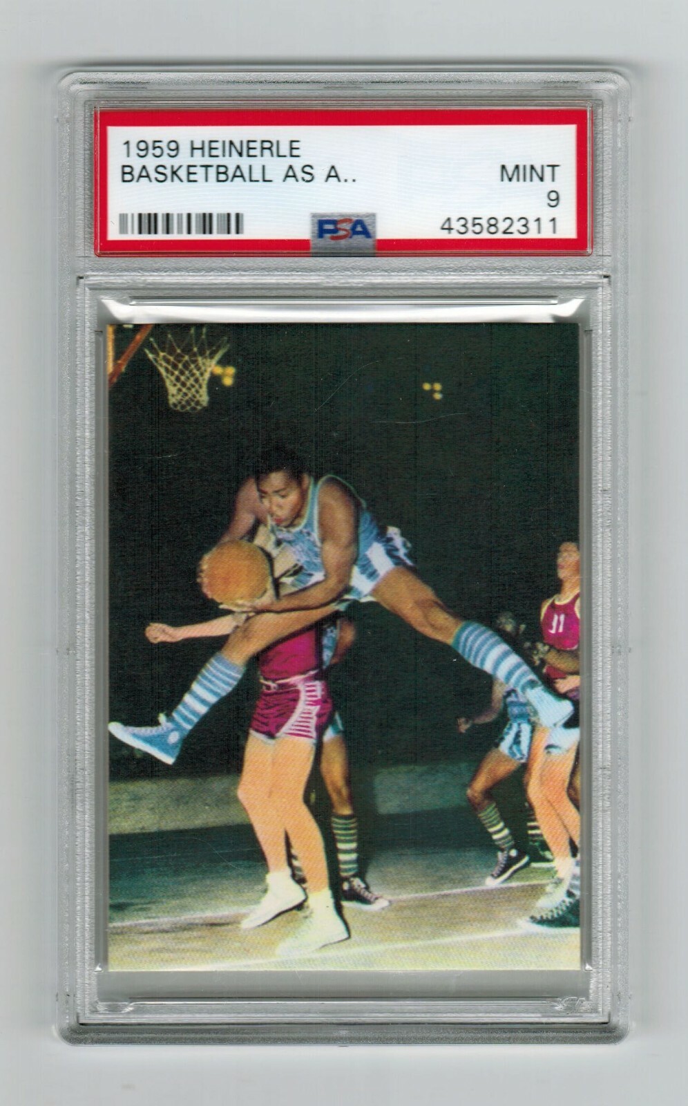PSA 9 HARLEM GLOBETROTTERS 1959 Basketball Card THE HIGHEST EVER GRADED 1/1
