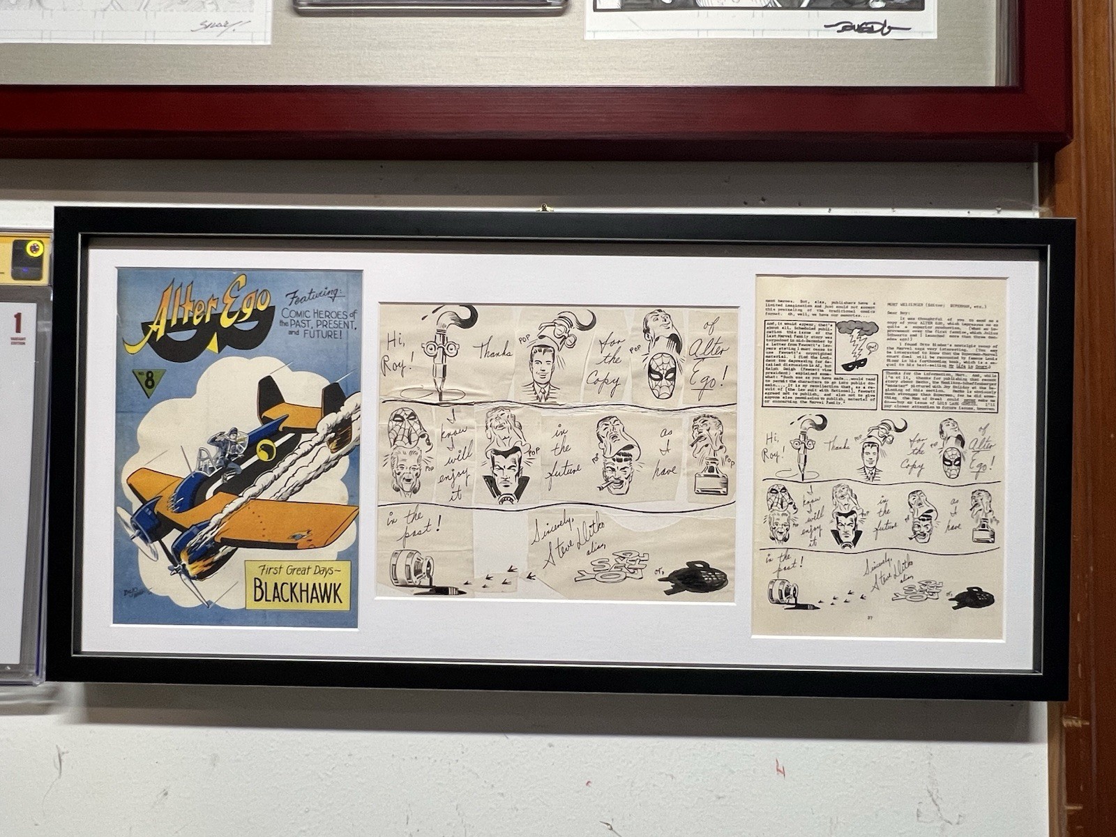 Steve Ditko Original Art Spider-man Dr Strange Alter Ego Published By Roy Thomas