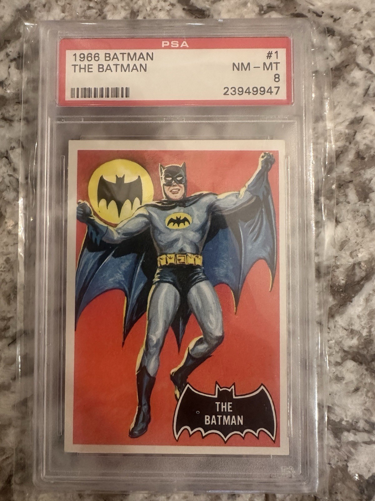 1966 Batman The Batman #1 PSA 8 NM-MT Graded Non-Sport Trading Card
