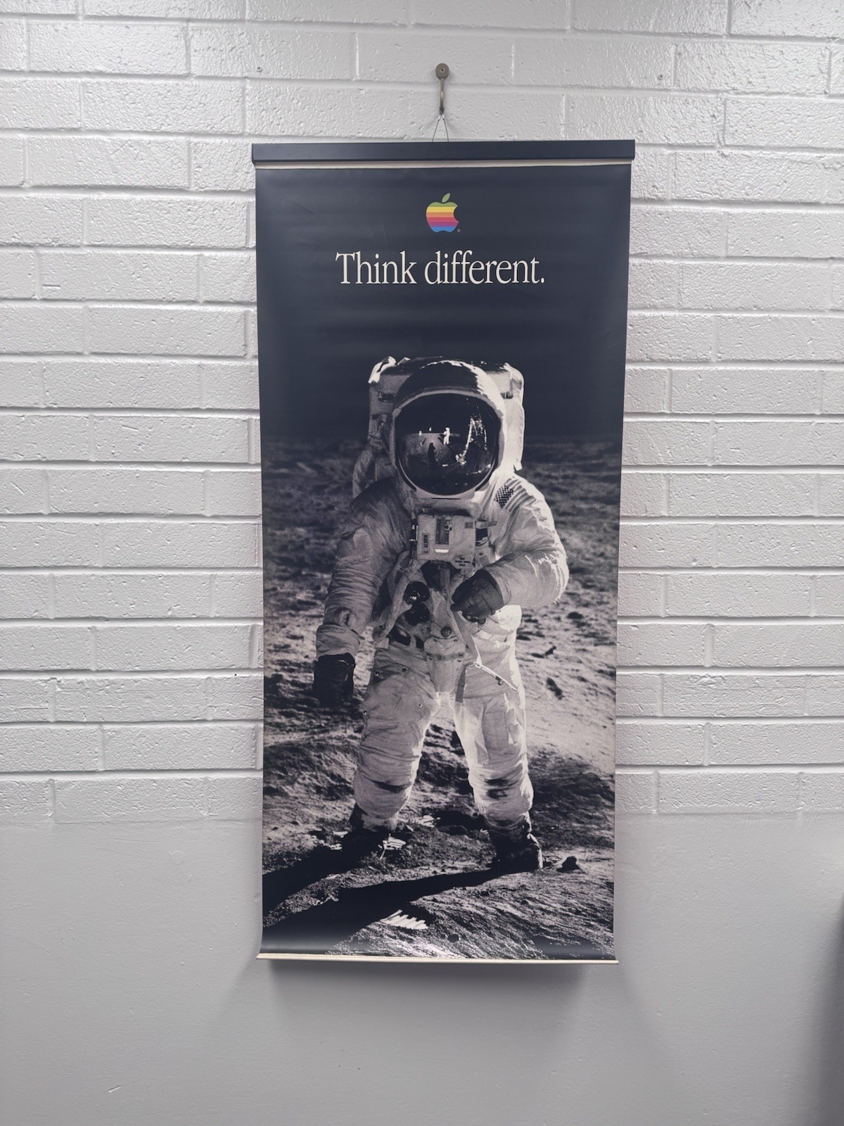 Apple Computer Think Different Buzz Aldrin Vinyl Banner vintage iPhone AD Apple Computer Think Different Buzz Aldrin Vinyl Banner vintage iPhone AD