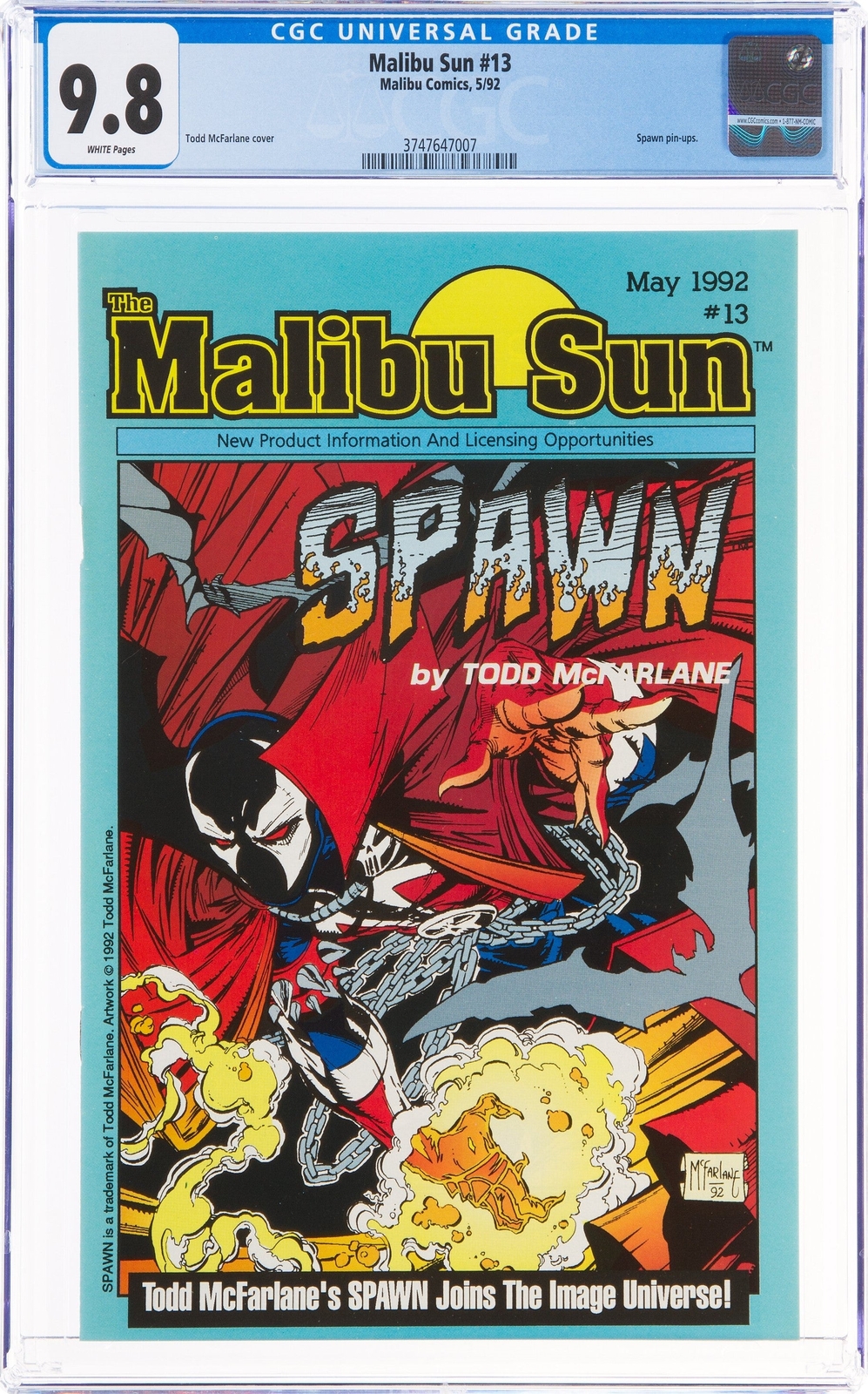 Malibu Sun 13 CGC 9.8 Malibu Sun 13 CGC 9.8