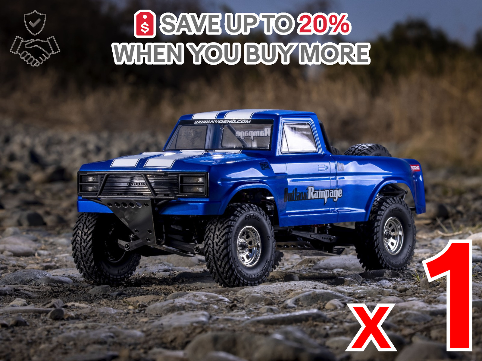NON-US x1 Kyosho 1/10 EP 2WD Truck 2RSA Series Outlaw Rampage Pro 2.0 34365 RC C NON-US x1 Kyosho 1/10 EP 2WD Truck 2RSA Series Outlaw Rampage Pro 2.0 34365 RC C