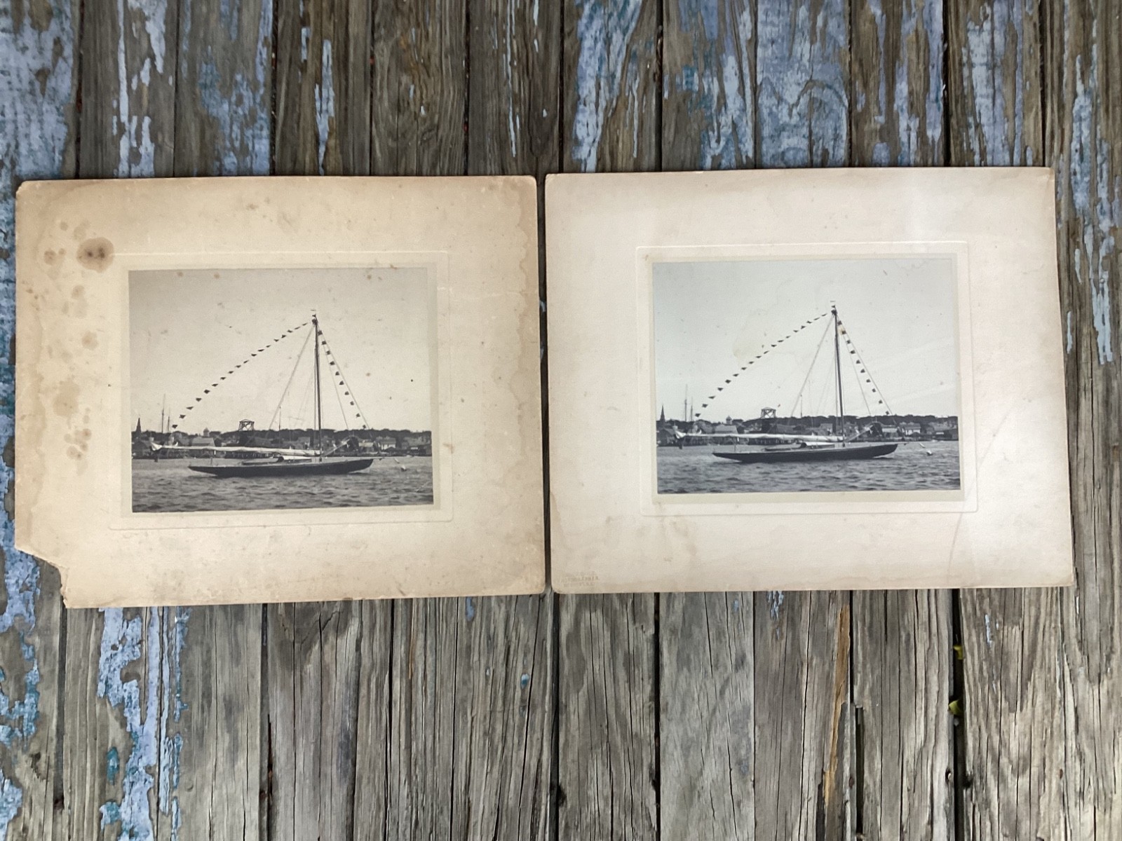 Rare 2-Vintage Original Frank H. Child Photog. Newport Rhode Island Yacht Images Rare 2-Vintage Original Frank H. Child Photog. Newport Rhode Island Yacht Images