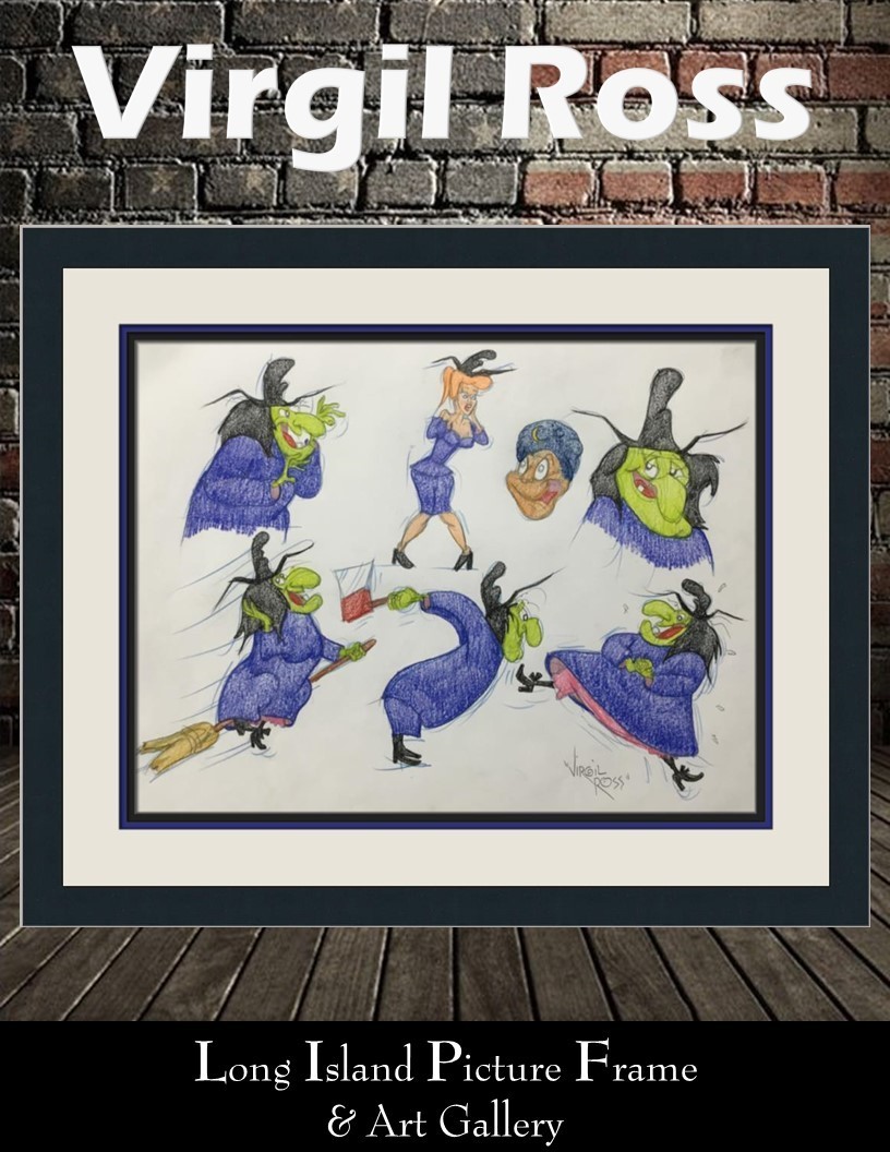Virgil Ross Original Signed Model Sheet Drawing Witch Hazel Custom Framed V12