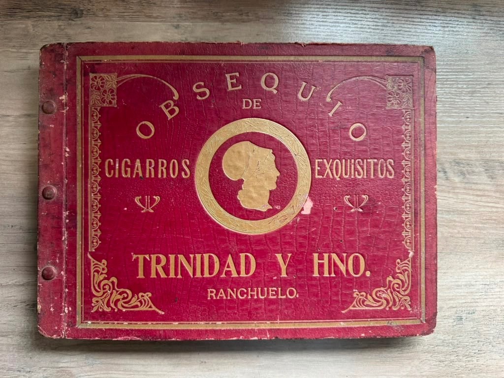 RARE CUBA CUBAN TRINIDAD Y HERMANOS CIGAR PHOTO ALBUM BOOK 990 CARDS CARD PHOTO