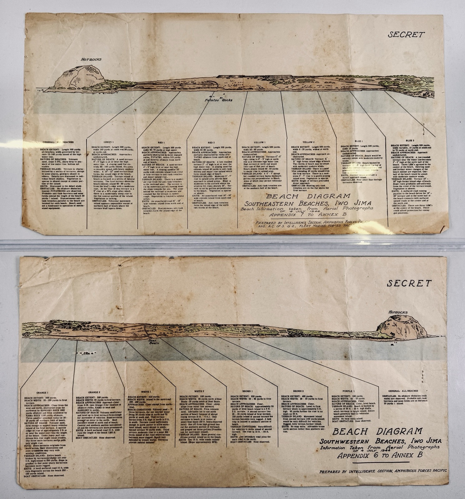 RARE WW2 Iwo Jima Japan Secret Maps Beach Plans + PHOTOS USS Southampton WWII RARE WW2 Iwo Jima Japan Secret Maps Beach Plans + PHOTOS USS Southampton WWII