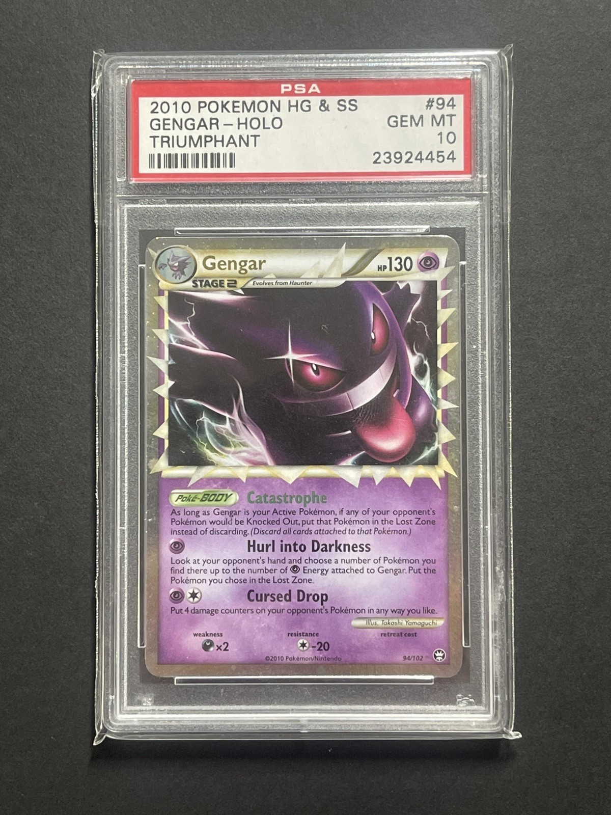 Pokemon Gengar Prime Triumphant 94/102 PSA 10 - Read Description 