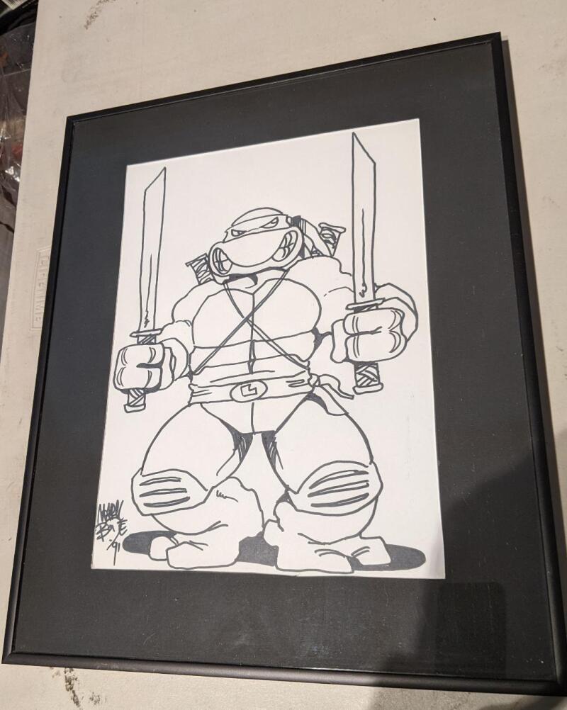 Leonardo by Mark Bode 1991 Original Art Leonardo by Mark Bode 1991 Original Art