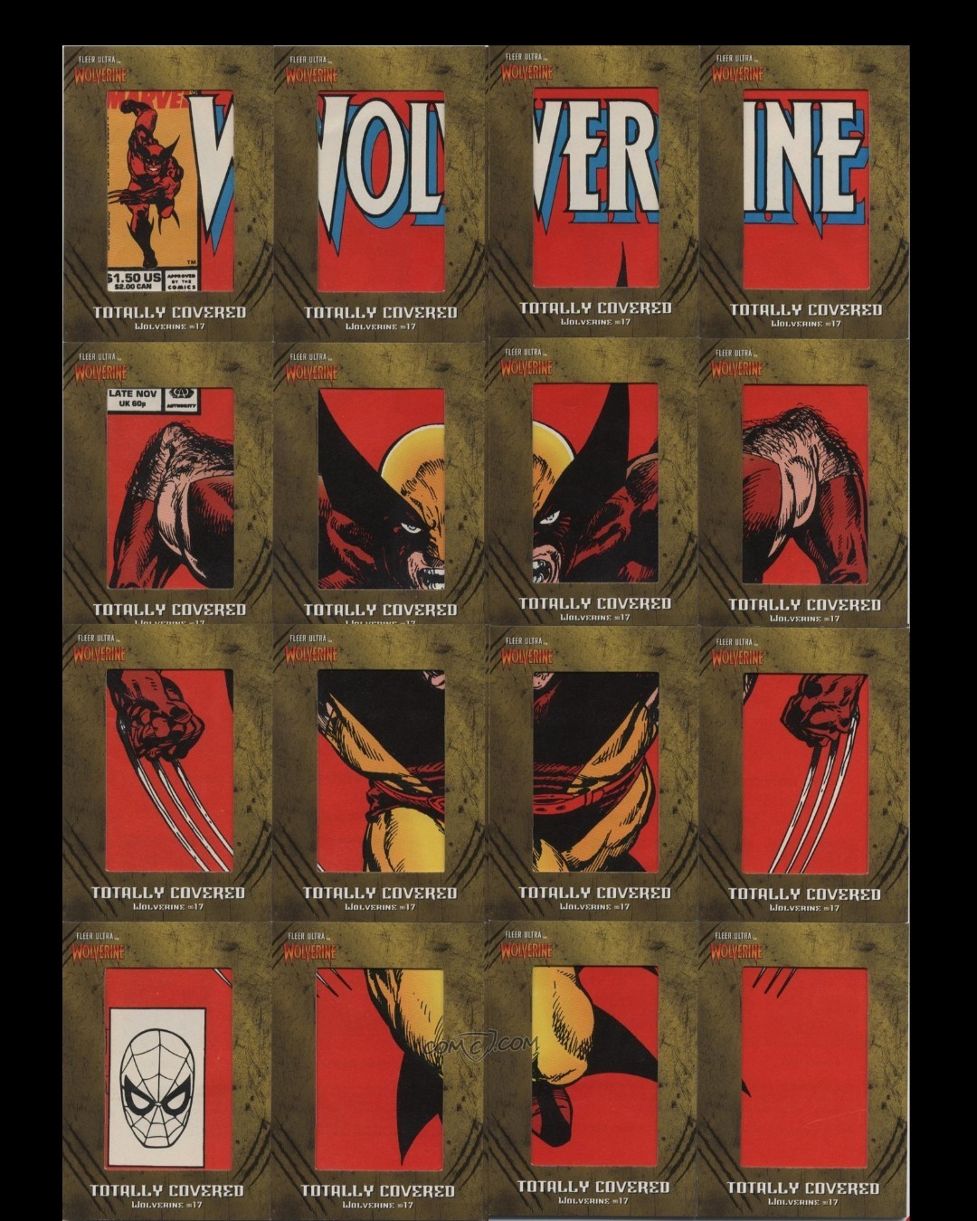 2023 Fleer Ultra Comic Cuts 16 CARD ACHIEVEMENT 1/1 WOLVERINE #17 JOHN BYRNE
