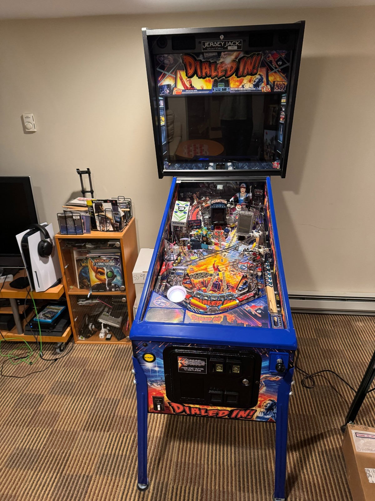 JERSEY JACK DIALED IN LE PINBALL MACHINE ARCADE GAME Home Use Only