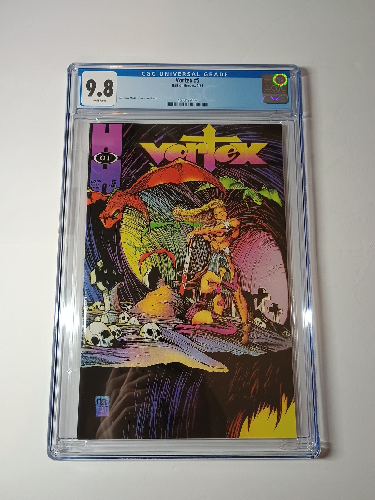 9.8 RARE Vortex 5 1994 CGC 9.8 1st Cyberfrog - Hall of Heroes Cyber Frog HIGHEST 9.8 RARE Vortex 5 1994 CGC 9.8 1st Cyberfrog - Hall of Heroes Cyber Frog HIGHEST