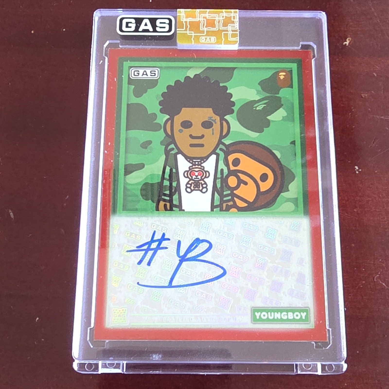 Youngboy Never Broke Again Trading Card A Bathing Ape 3/5 Limited Edition GAS Youngboy Never Broke Again Trading Card A Bathing Ape 3/5 Limited Edition GAS