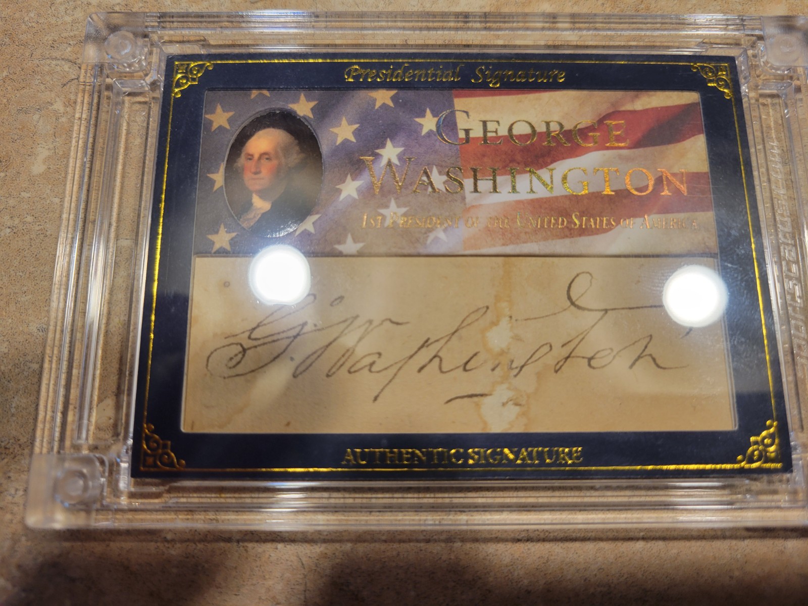 2025 Potus George Washington Auto 3/3 2025 Potus George Washington Auto 3/3