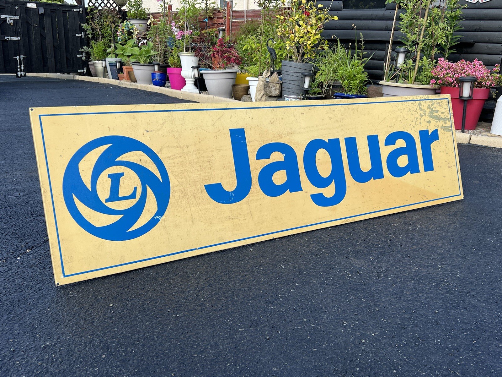 RARE 1970’s BRITISH LEYLAND JAGUAR ALUMINIUM SHOWROOM DEALERSHIP GARAGE SIGN RARE 1970’s BRITISH LEYLAND JAGUAR ALUMINIUM SHOWROOM DEALERSHIP GARAGE SIGN